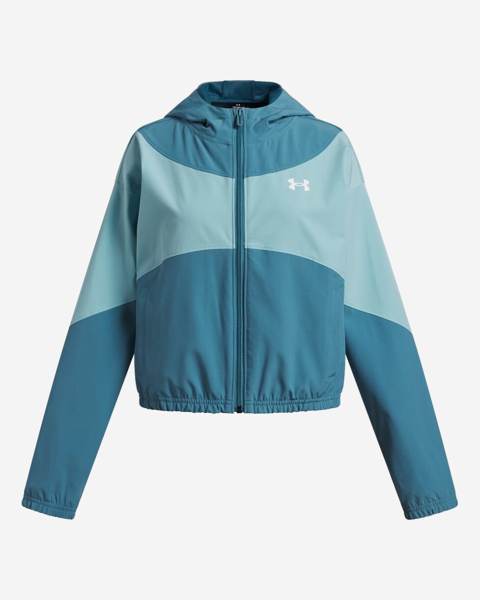 CASACO UNDER ARMOUR RIVAL WOVEN JR - AZUL