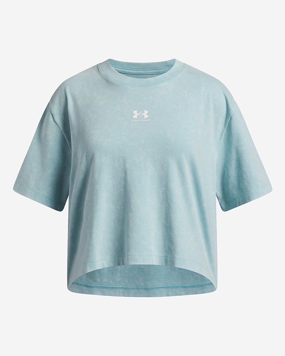 T-SHIRT UNDER ARMOUR RIVALWASH JR - AZUL CLARO