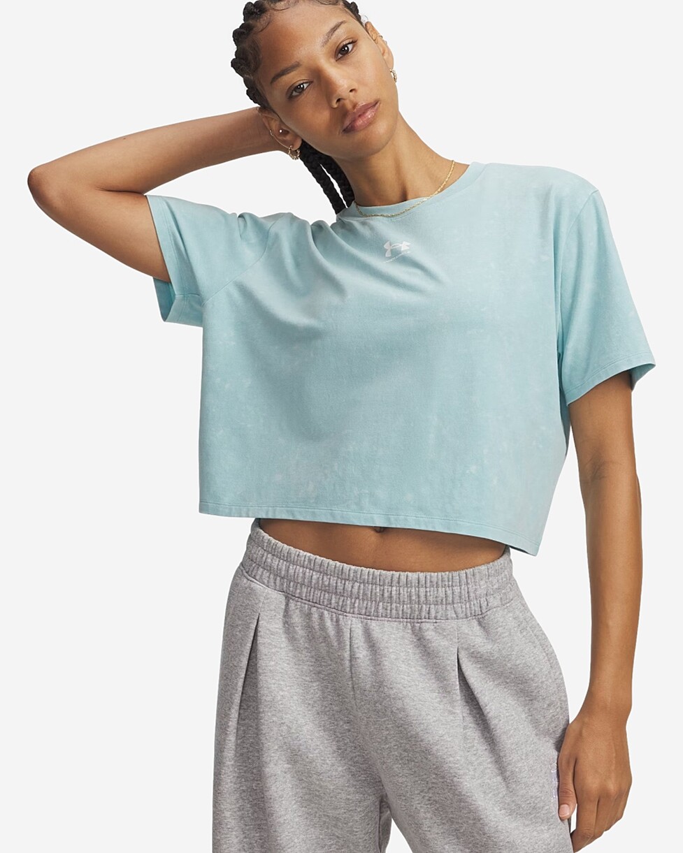 T-SHIRT UNDER ARMOUR RIVAL BOXY  - AZUL