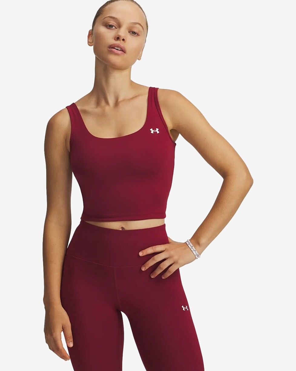 T-SHIRT UNDER ARMOUR MOTION TANK  - BORDEAUX