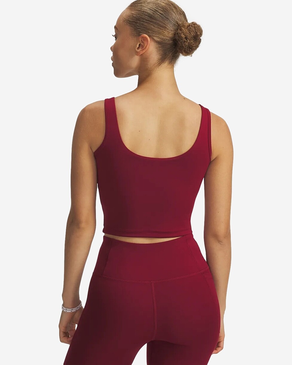 T-SHIRT UNDER ARMOUR MOTION TANK  - BORDEAUX
