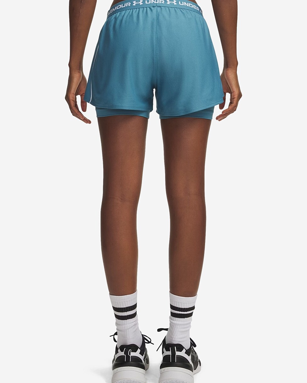CALÇÕES UNDER ARMOUR TECH PLAY UP 2 IN 1 W - AZUL