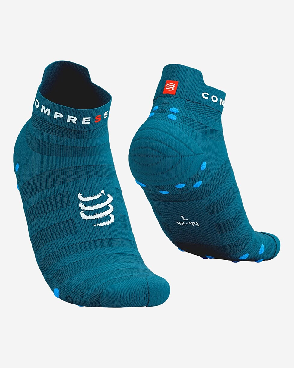 MEIAS COMPRESSPORT PRO RACING V 4.0 ULTRALIGHT RUN LOW - AZUL