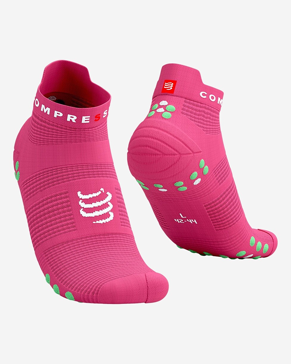 MEIAS COMPRESSPORT PRO RACING V 4.0 RU LOW  - ROSA CLARO