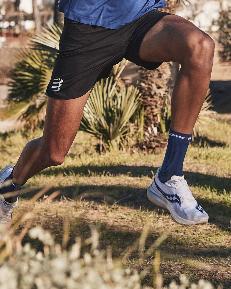 MEIAS COMPRESSPORT PRO RACING V 4.0 RUN HIGH - AZ/AZ