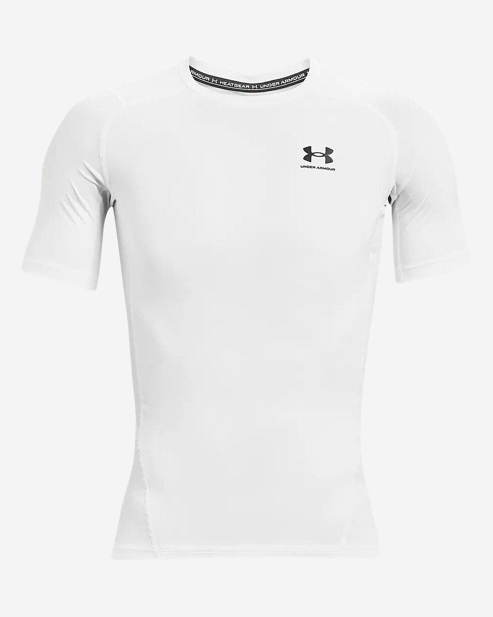 T-SHIRT UNDER ARMOUR HEATGEAR COMP SS - BRANCO